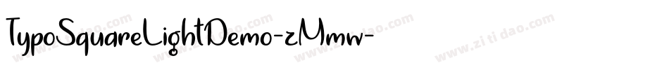 TypoSquareLightDemo-zMmw字体转换