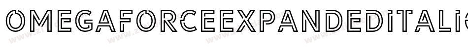OmegaforceExpandedItalic-Z3am字体转换