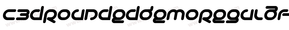 C3dRoundedDemoRegular-rVoO字体转换