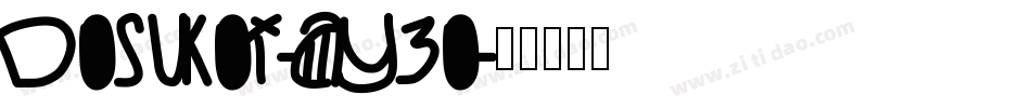 Dosukoi-aY3o字体转换