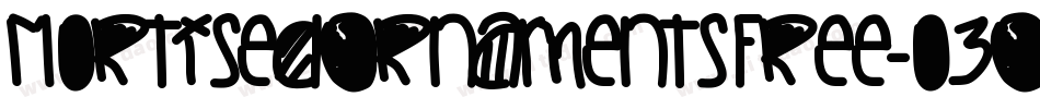 MortisedOrnamentsFree-o3O4字体转换