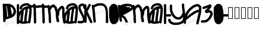 PlattmaskNormal-YA3o字体转换