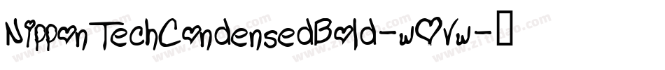 NipponTechCondensedBold-wOvw字体转换