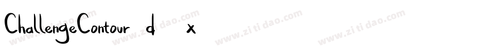 ChallengeContour-d91x字体转换