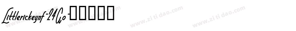 Littlerickeynf-24Ao字体转换