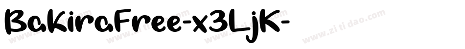 BakiraFree-x3LjK字体转换