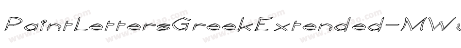 PaintLettersGreekExtended-MWwP字体转换