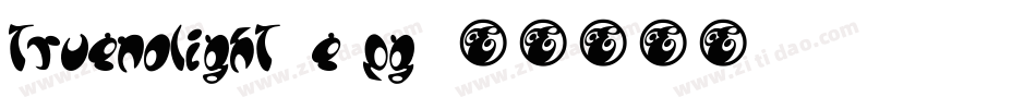 TruenoLight-E2pg字体转换
