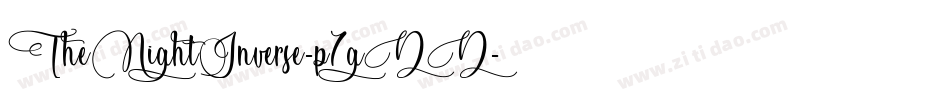 TheNightInverse-p7gDD字体转换