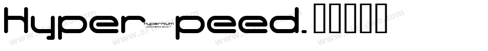 Hyperspeed字体转换