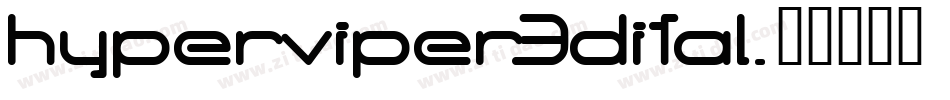 hyperviper3dital字体转换