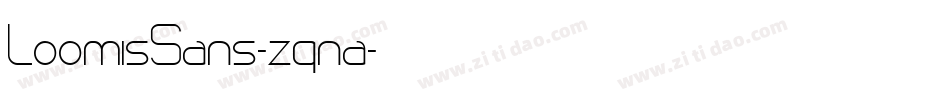 LoomisSans-zqna字体转换