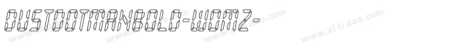 DustdotmanBold-woMz字体转换