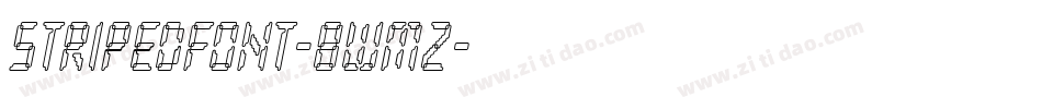 StripedFont-8WMz字体转换 StripedFont-8WMz字体转换