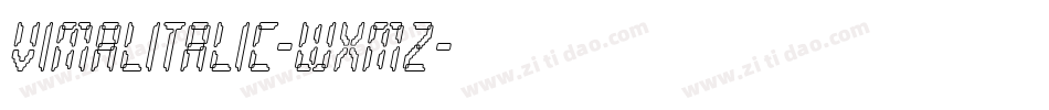 VimalItalic-wXMz字体转换