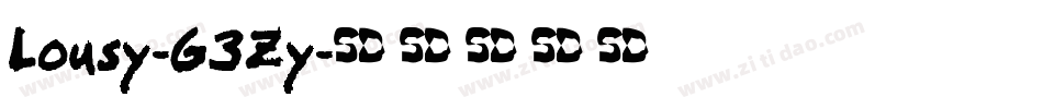 Lousy-G3Zy字体转换