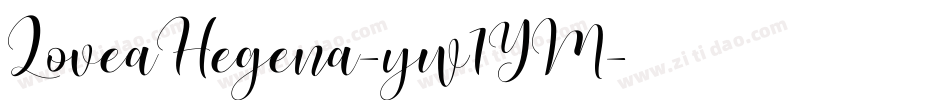 LoveaHegena-yw1YM字体转换