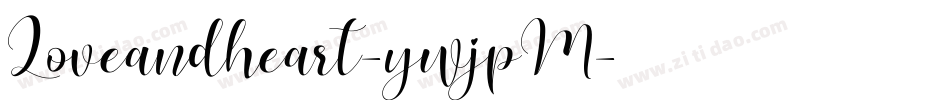 Loveandheart-ywjpM字体转换
