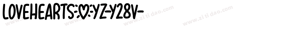 LoveheartsXyz-y28V字体转换