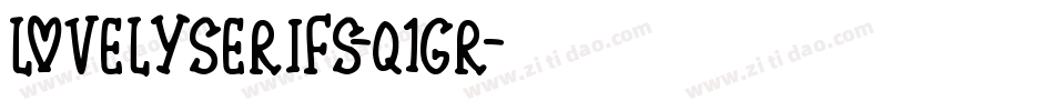 LovelySerifs-q1gr字体转换