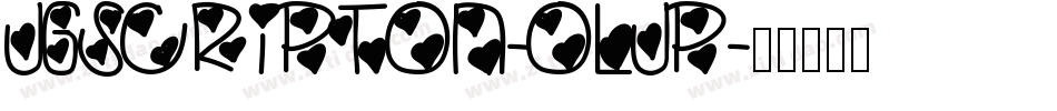 Jgscripton-OLjP字体转换