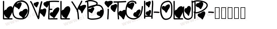 Lovelybitch-0LJP字体转换