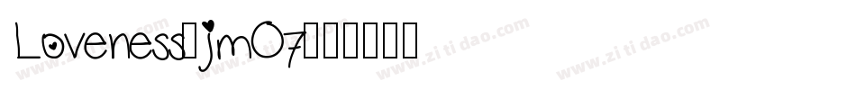 Loveness-jmO7字体转换