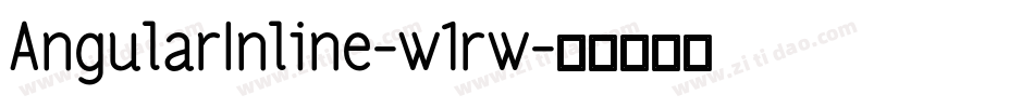 AngularInline-w1rw字体转换