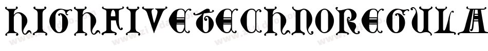 HighFiveTechnoRegular-18WB字体转换