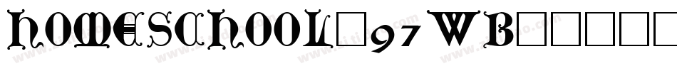 HomeSchool-97wB字体转换
