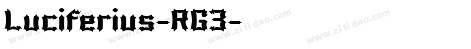 Luciferius-RG3字体转换