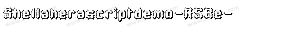 Shellaherascriptdemo-R5Be字体转换