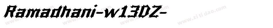 Ramadhani-w13DZ字体转换 Ramadhani-w13DZ字体转换