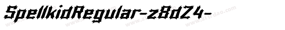 SpellkidRegular-z8dZ4字体转换