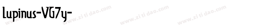 Lupinus-VG7y字体转换