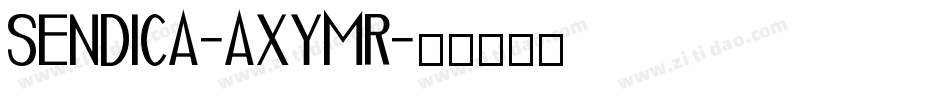 Sendica-axYmR字体转换