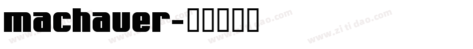 machauer字体转换