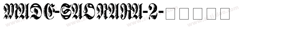 MADE-SAONARA-2字体转换
