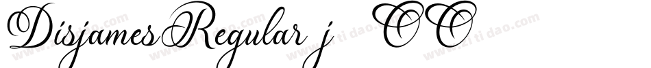 DisjamesRegular-j2OO字体转换