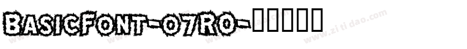 BasicFont-o7R0字体转换