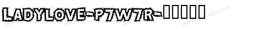 Ladylove-p7w7r字体转换 Ladylove-p7w7r字体转换