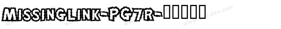 Missinglink-PG7r字体转换