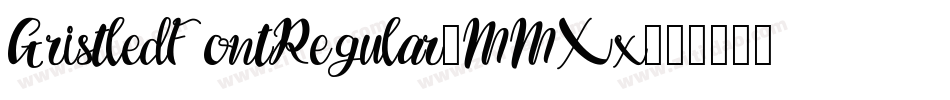 GristledFontRegular-MMXx字体转换