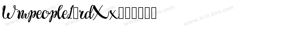 Wmpeople1-rdXx字体转换