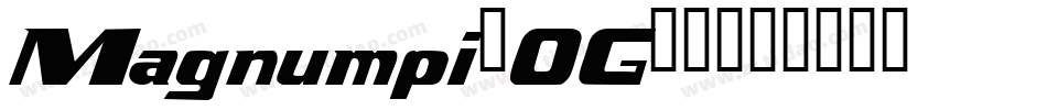 Magnumpi-OG73字体转换
