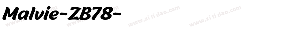 Malvie-ZB78字体转换