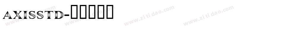 axisstd字体转换