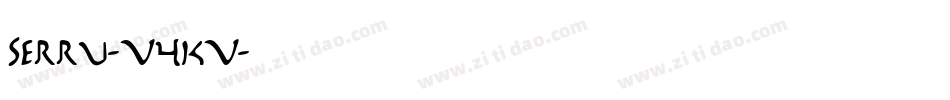 Serru-V4KV字体转换