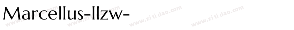 Marcellus-llzw字体转换
