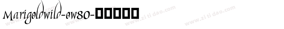 Marigoldwild-ow80字体转换